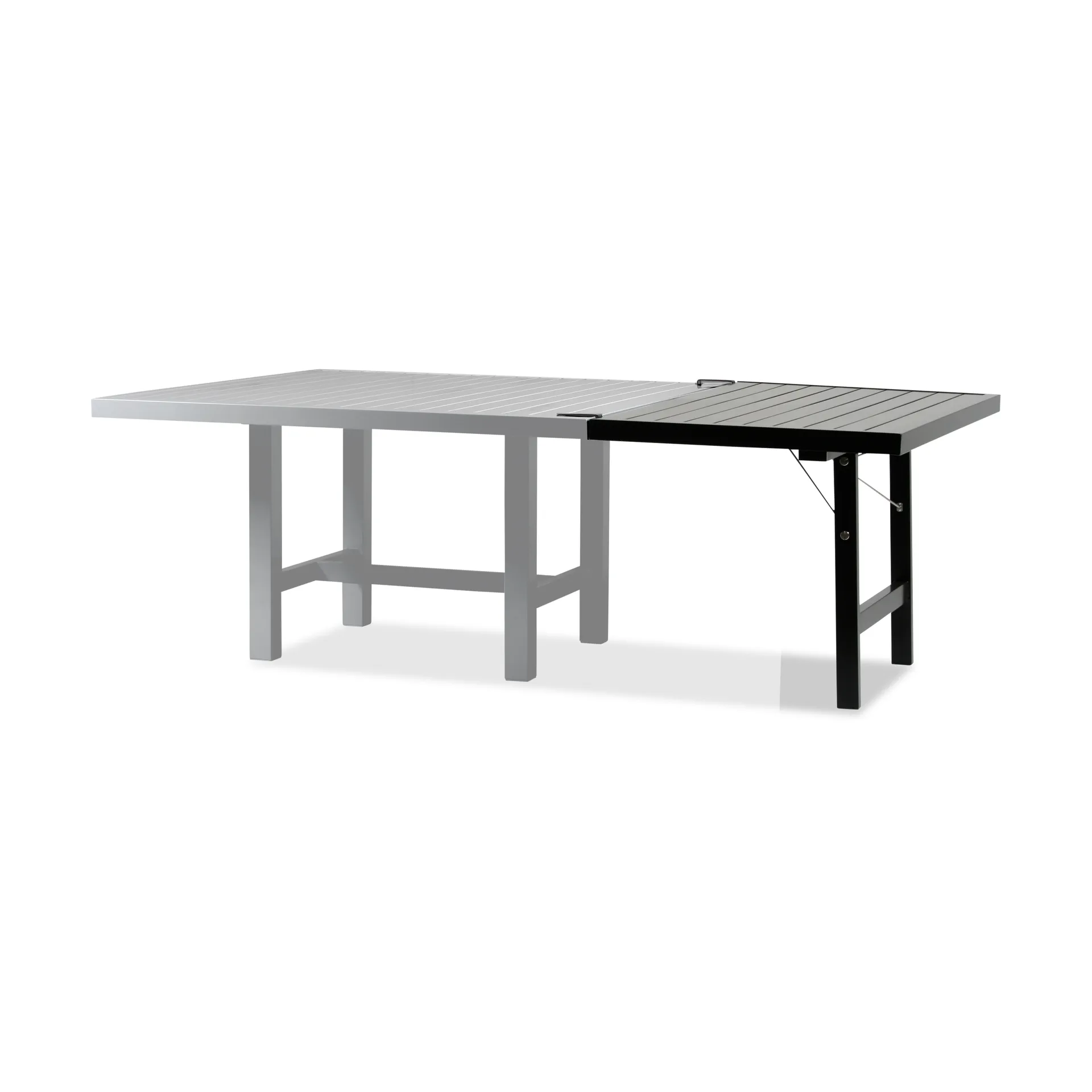 68 extension leaf with legs, Black, H: 66 cm Fri Form