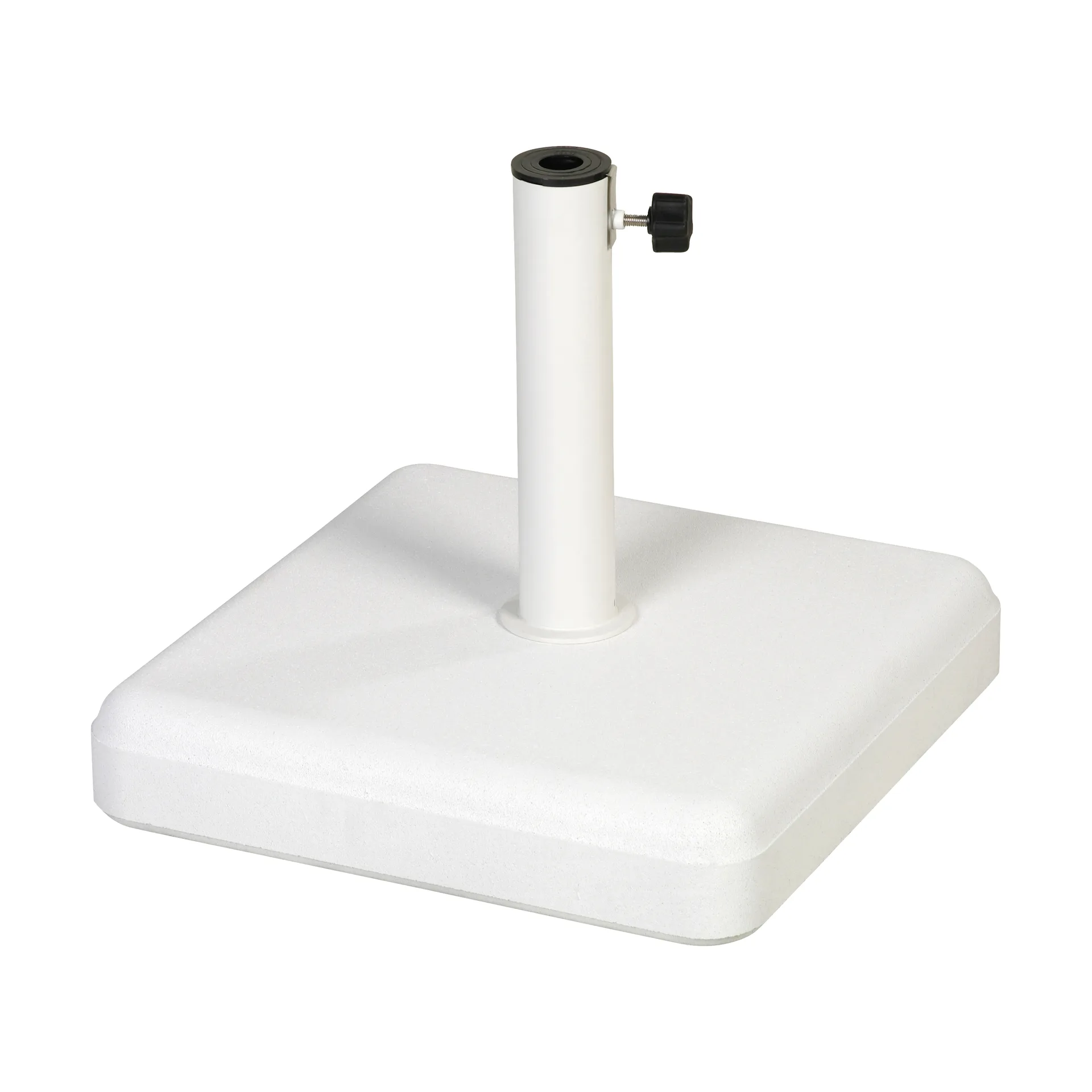 Fri Form parasol base, White concrete, 45x45 cm Fri Form