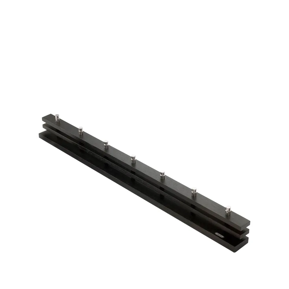 Cutter coat rack, Oak, black-stained, 7 knobs Fritz Hansen