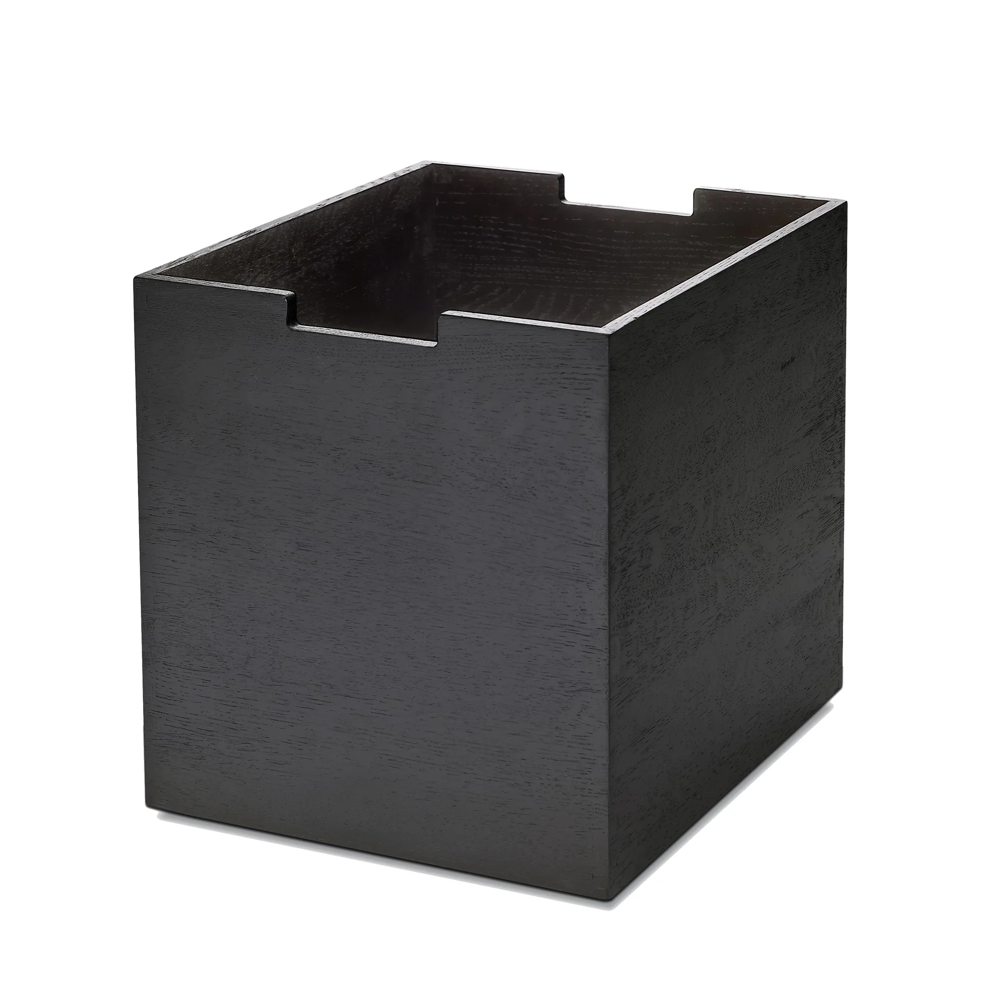 Cutter storage box large, black-lacquered oak Fritz Hansen