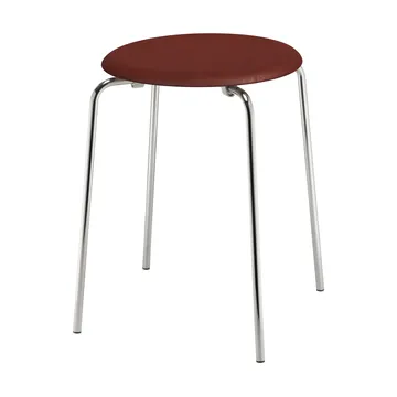 Dot stool leather - Chestnut - Fritz Hansen