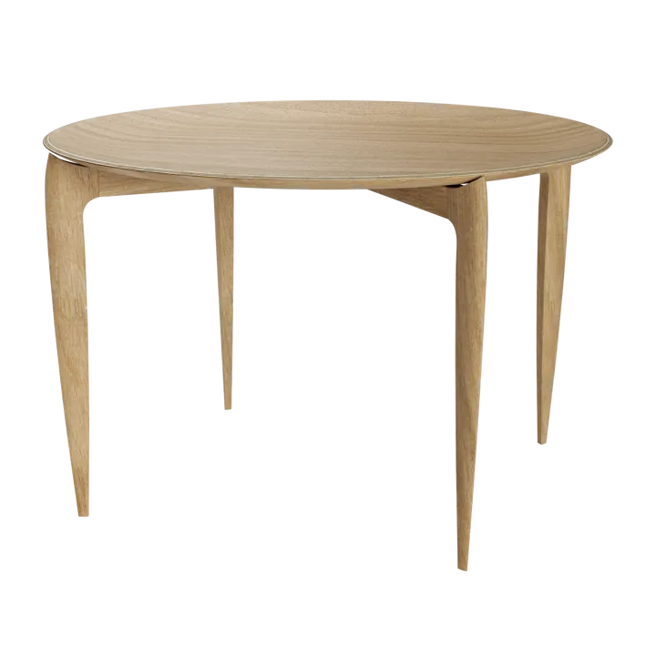 Foldable Tray Table Ø60 cm - Oiled oak - Fritz Hansen