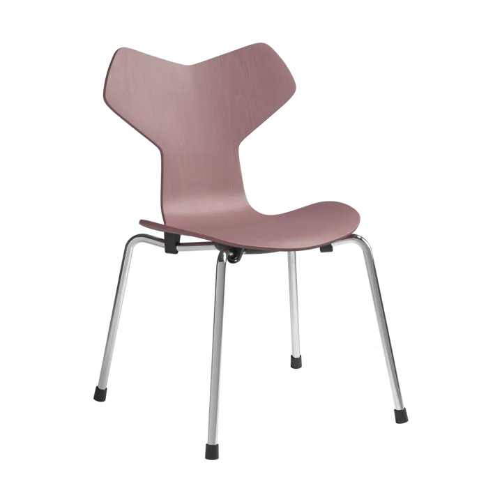Grand Prix children's chair - Wild rose painted ash-chrome - Fritz Hansen