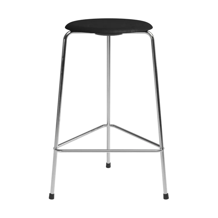 High Dot counter stool 3 legs - Black ash-chrome - Fritz Hansen