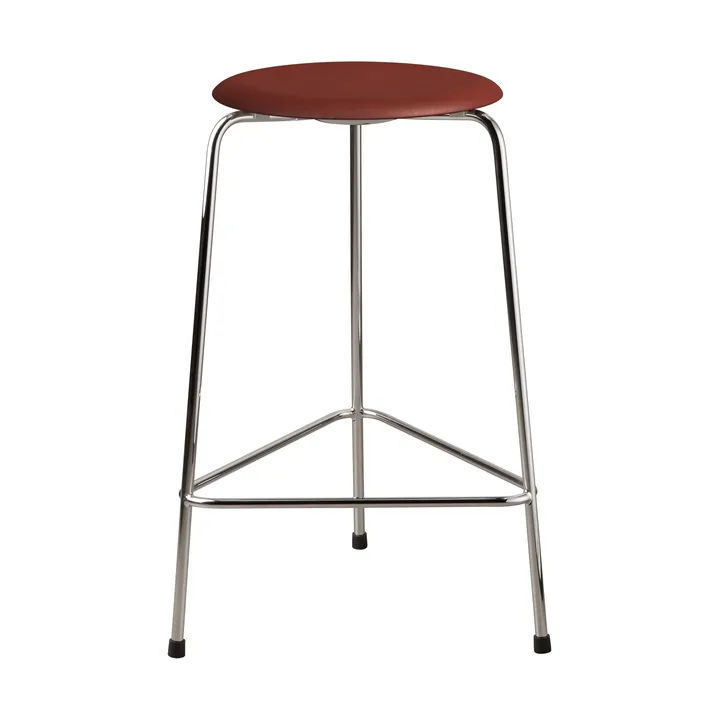 High Dot stool leather - Chestnut - Fritz Hansen