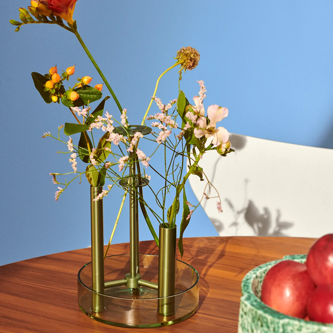 Ikeru vase Forest green, high Fritz Hansen