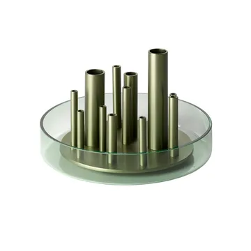 Ikeru vase Forest green - low - Fritz Hansen