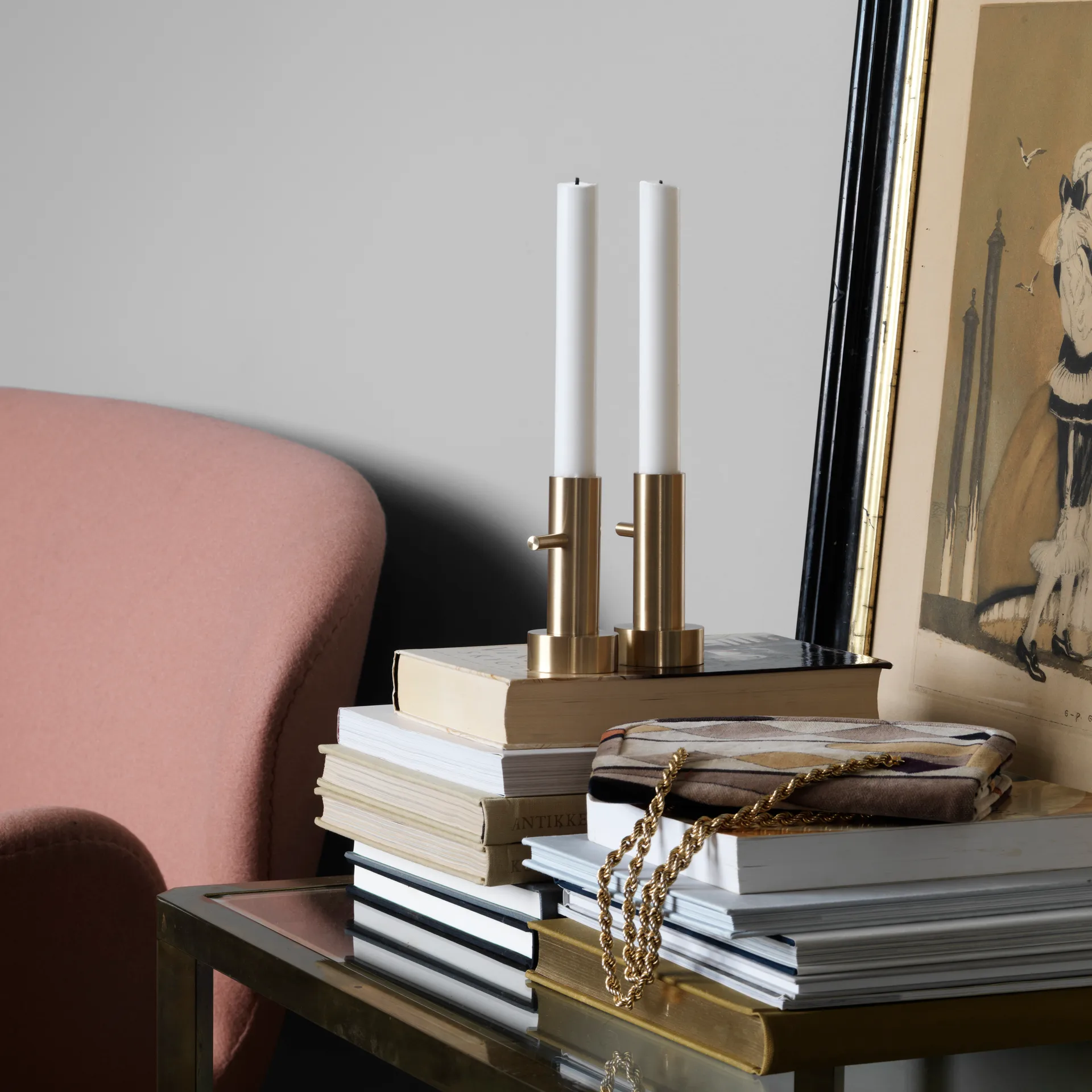 Jaime Hayon Single candle holder brass, #1 Fritz Hansen