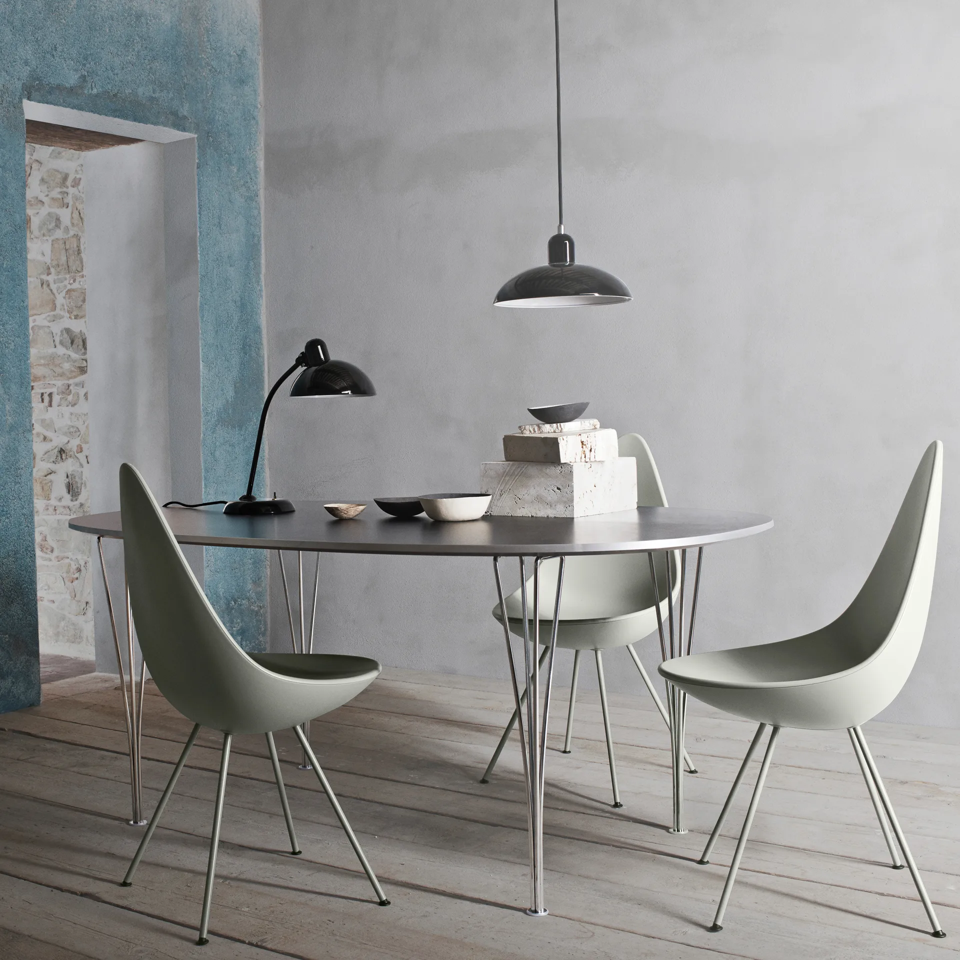 Kaiser Idell 6556-T table lamp, Black Fritz Hansen