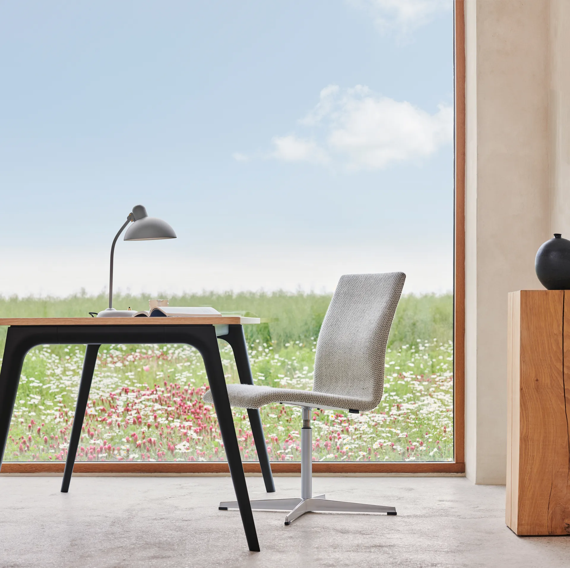 Kaiser Idell 6556-T table lamp, Easy Grey Fritz Hansen