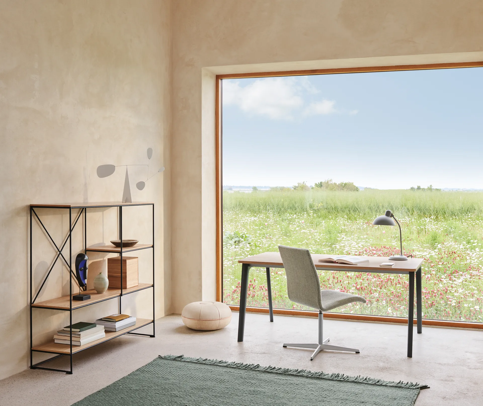 Pouf sit pouf small, Light grey Fritz Hansen