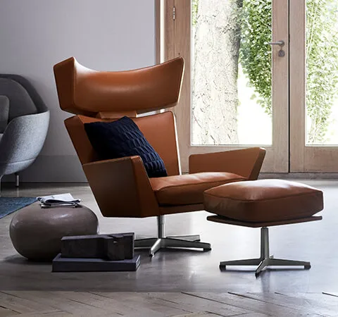 Trapez cushion 50x50 cm, Midnight blue Fritz Hansen