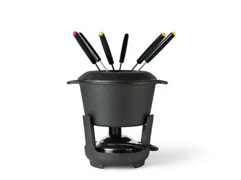 Function Fondue set 10 pieces, Cast iron Funktion