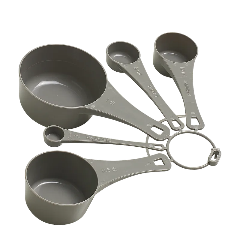 Function measuring spoon set 5 pieces, Gray Funktion