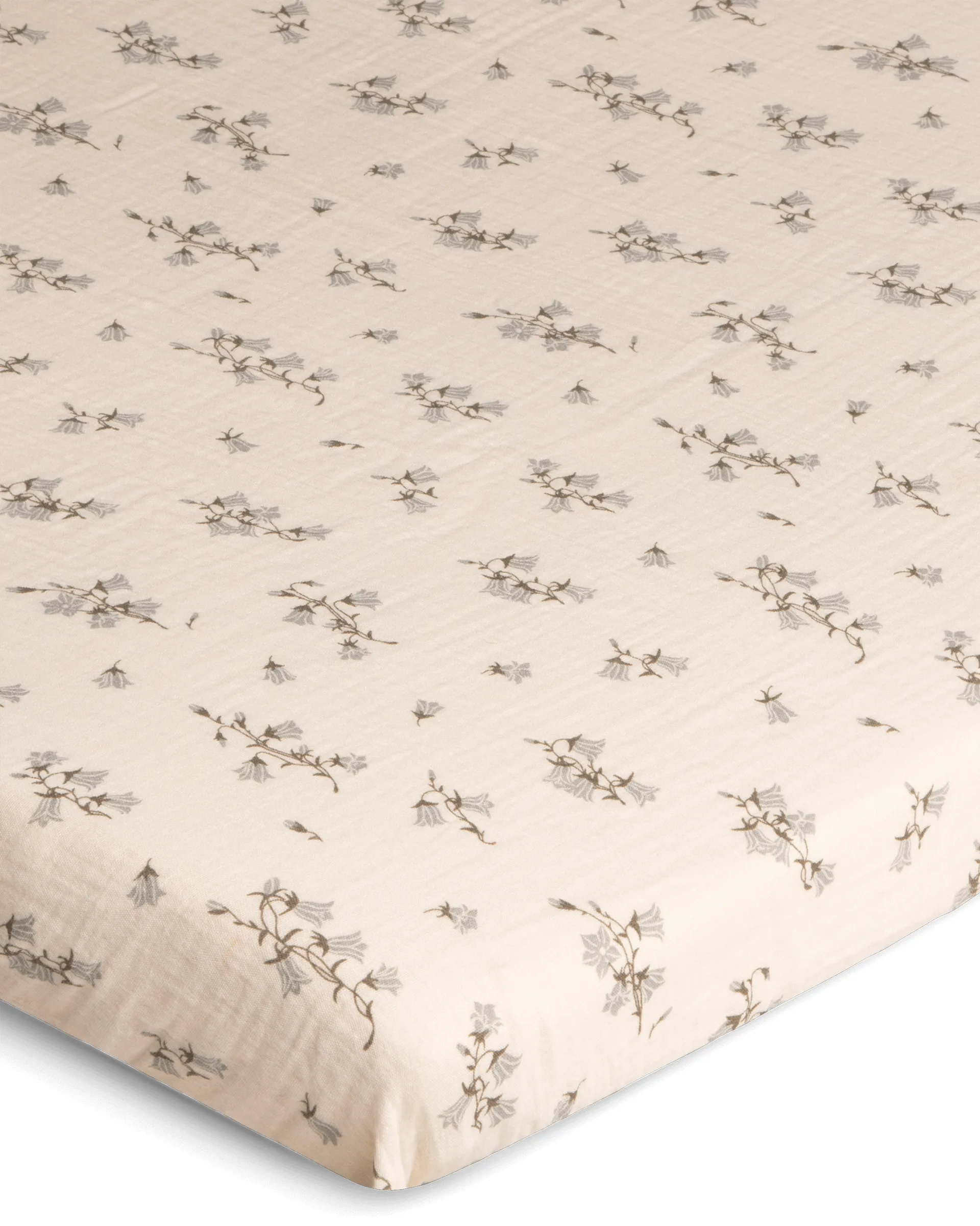 Bluebell Muslin fitted sheet, 160x200x30 cm Garbo&Friends