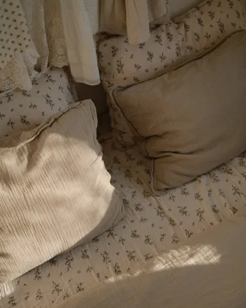Bluebell Muslin fitted sheet - 160x200x30 cm - Garbo&Friends