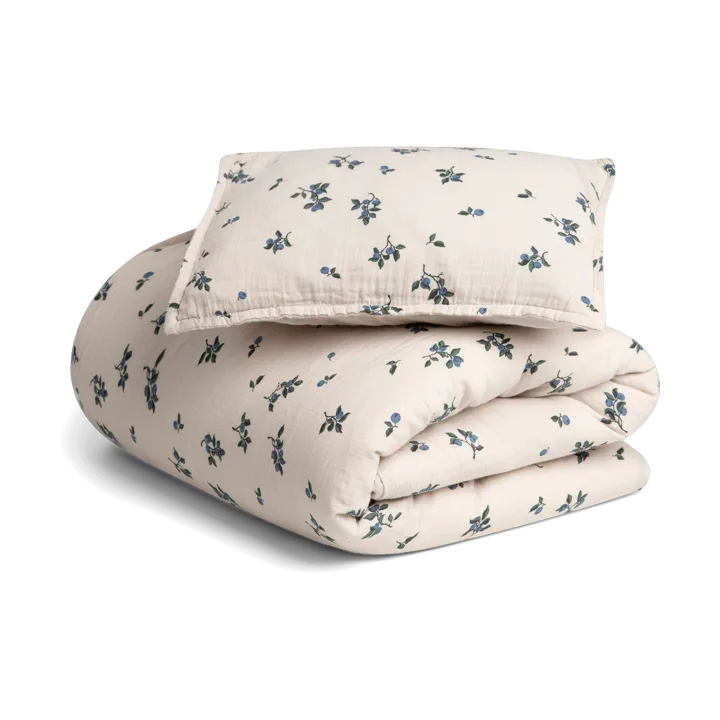 Blueberry Muslin bed set baby - 70x100 cm/40x45 cm - Garbo&Friends
