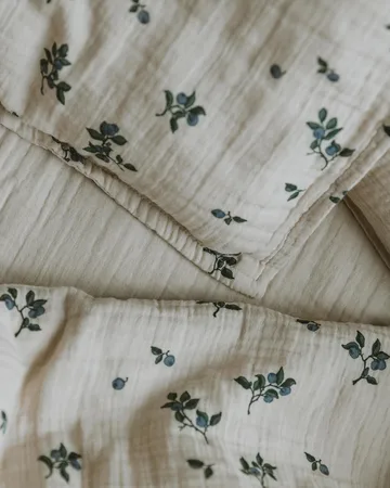 Blueberry Muslin bed set baby - 70x100 cm/40x45 cm - Garbo&Friends