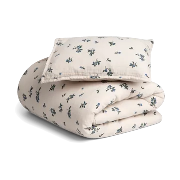 Blueberry Muslin bed set junior - 100x140 cm/40x45 cm - Garbo&Friends