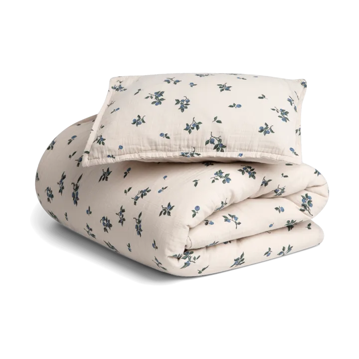 Blueberry Muslin bed set junior - 100x140 cm/40x60 cm - Garbo&Friends