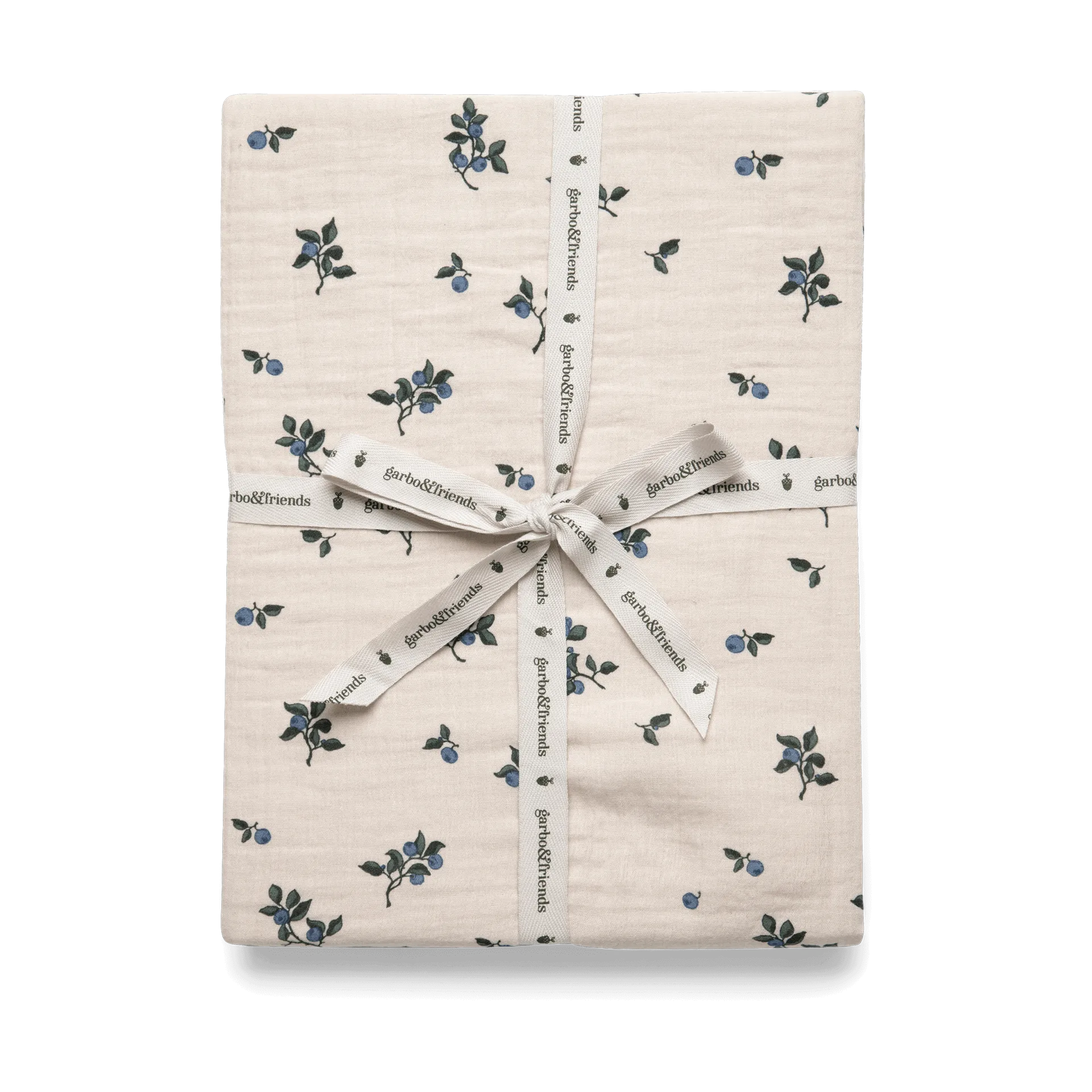 Blueberry Muslin fitted sheet, 180x200x30 cm Garbo&Friends