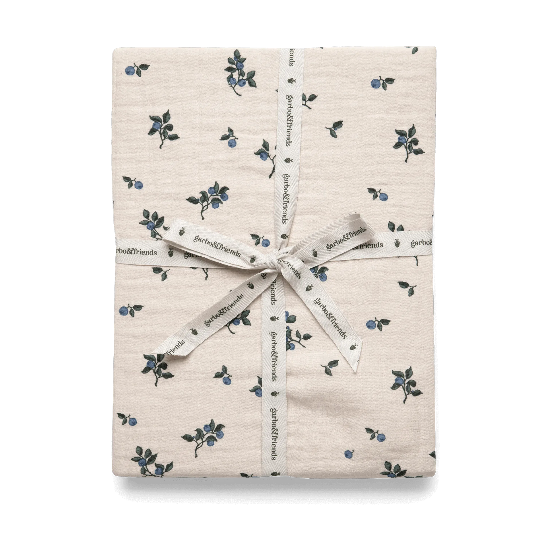 Blueberry Muslin fitted sheet, 60x120x20 cm Garbo&Friends