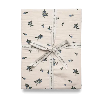 Blueberry Muslin fitted sheet - 60x120x20 cm - Garbo&Friends
