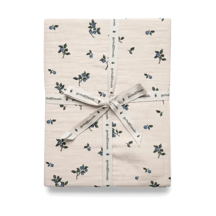 Blueberry Muslin fitted sheet - 70x140x20 cm - Garbo&Friends