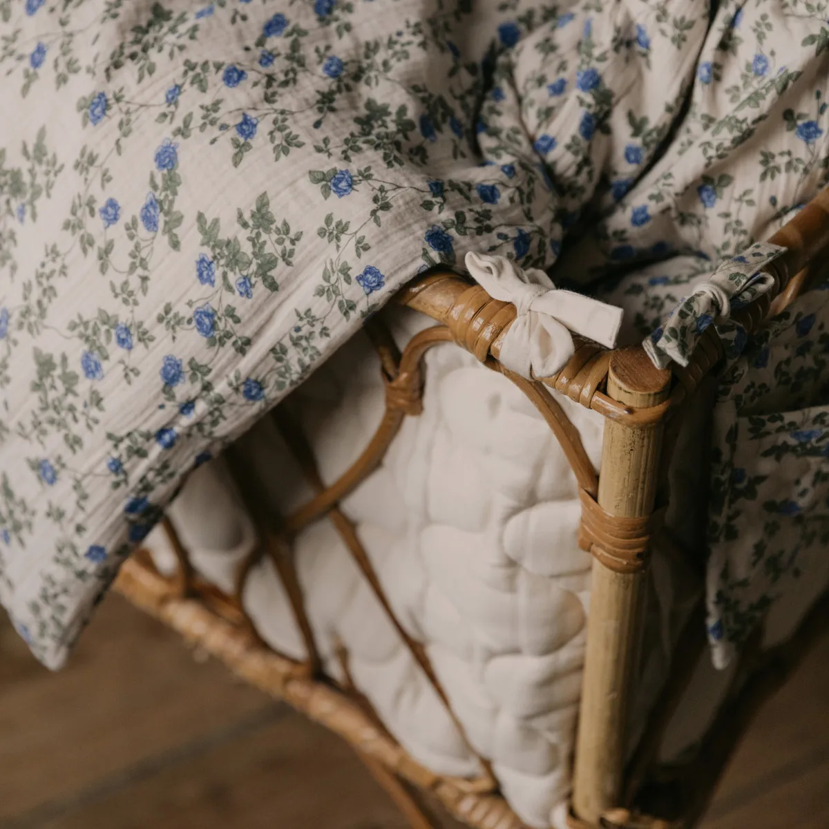 Dainty Muslin bedding set baby, 70x80 cm/28x35 cm Garbo&Friends