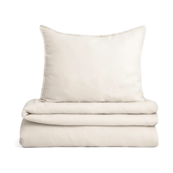 Eggshell Muslin bed set - 140x200 cm/50x70 cm - Garbo&Friends