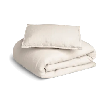 Eggshell Muslin bed set baby - 70x80 cm/28x35 cm - Garbo&Friends