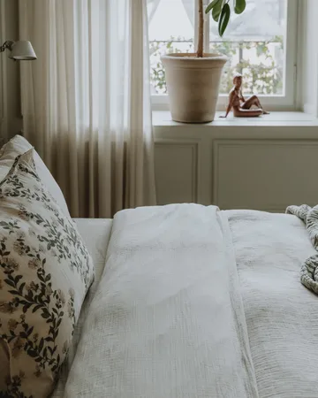 Eggshell Muslin duvet cover double - 220X220 cm - Garbo&Friends