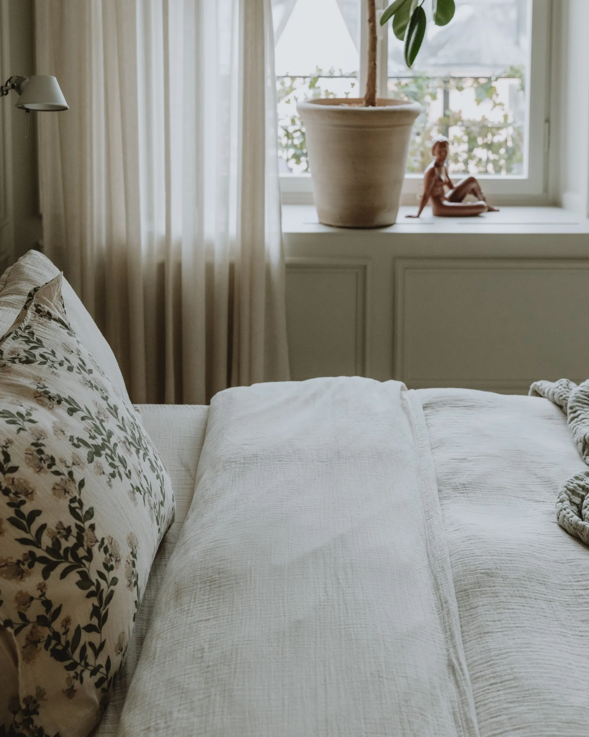 Eggshell Muslin duvet cover double, 240x220 cm Garbo&Friends