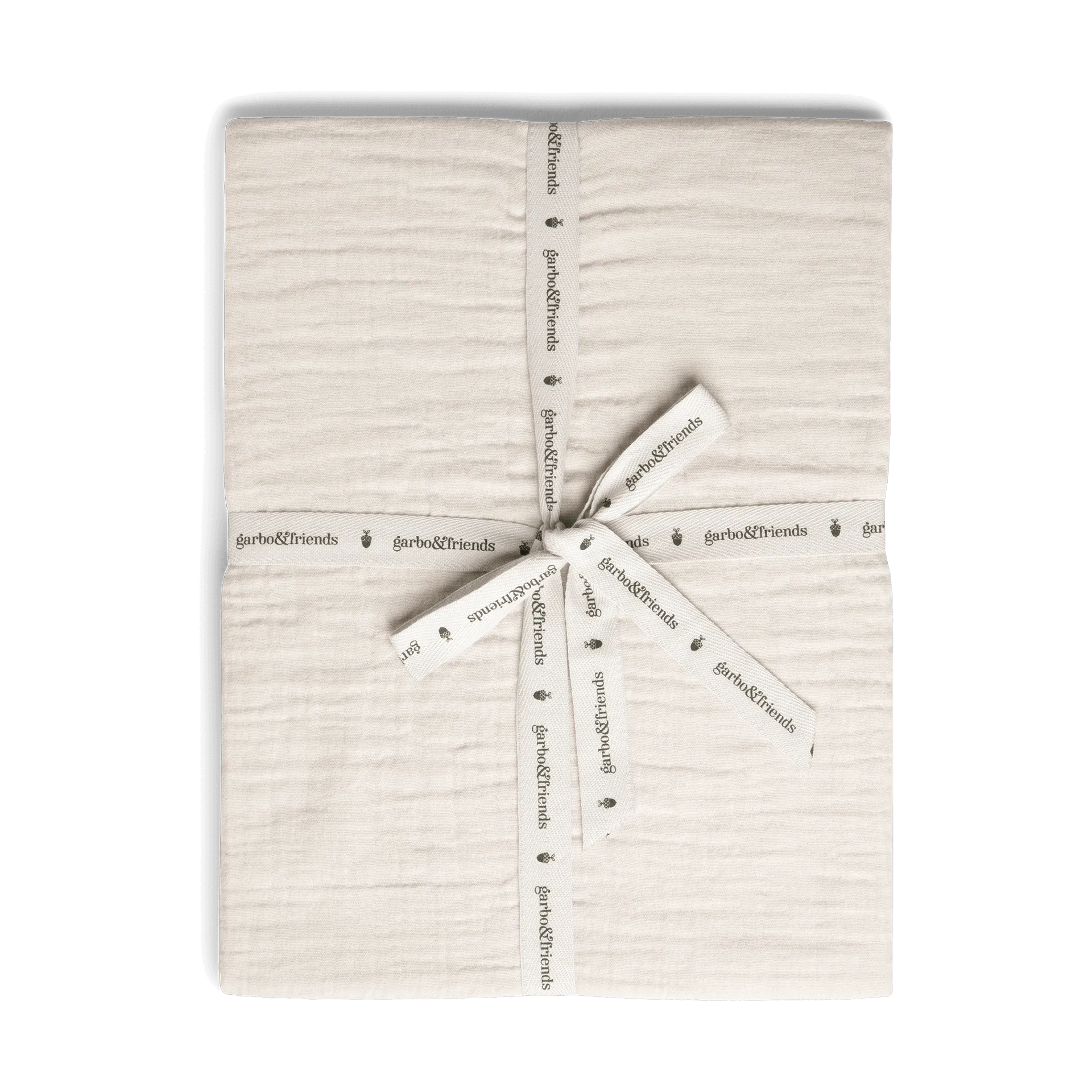 Eggshell Muslin fitted sheet, 140x200x30 cm Garbo&Friends
