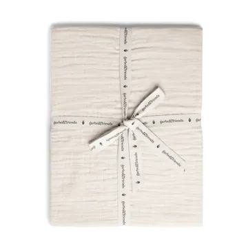 Eggshell Muslin fitted sheet - 180x200x30 cm - Garbo&Friends