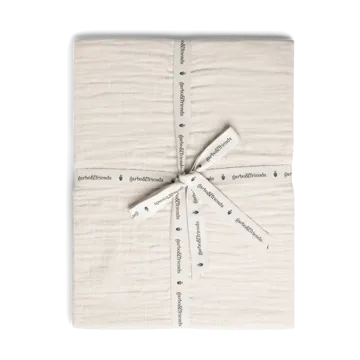Eggshell Muslin fitted sheet - 70x140x20 cm - Garbo&Friends