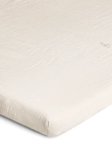 Eggshell Muslin fitted sheet - 70x140x20 cm - Garbo&Friends