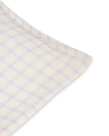 Gingham Sky Blue Muslin pillowcase - 50x75 cm - Garbo&Friends