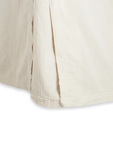 Muslin bed skirt - Eggshell, 180x200x53 cm - Garbo&Friends
