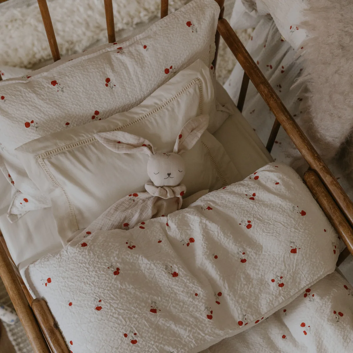 Pearl Ladder Lace bedding set baby, 70x80 cm/28x35 cm Garbo&Friends