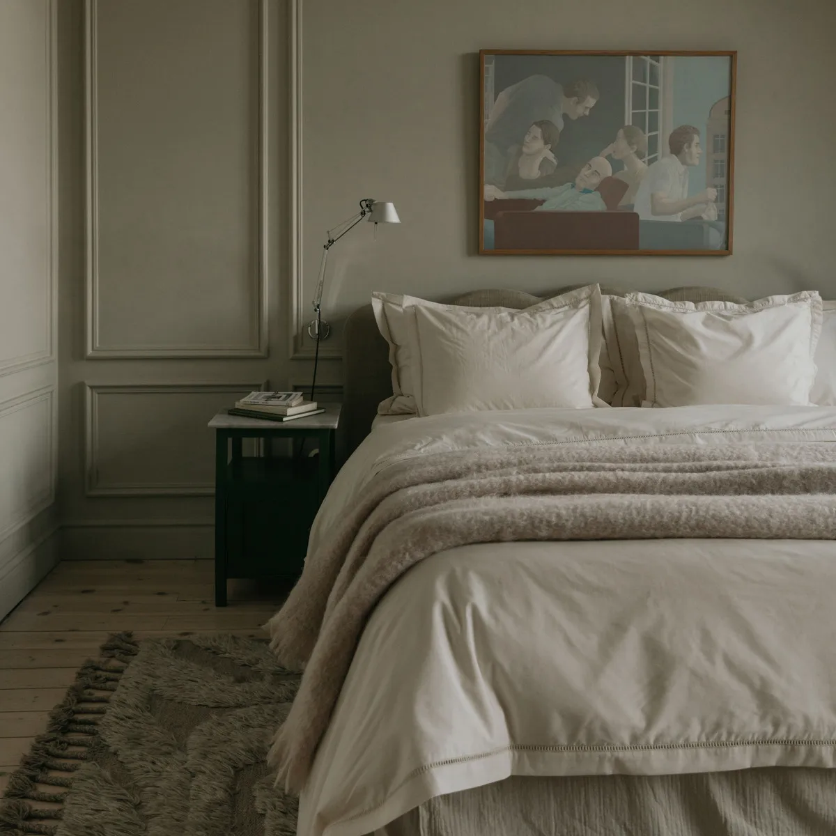 Pearl Ladder Lace double duvet cover, 220x220 cm Garbo&Friends