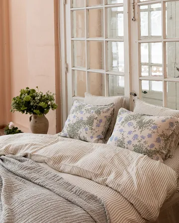 Plumbago Muslin duvet cover double - 240x220 cm - Garbo&Friends