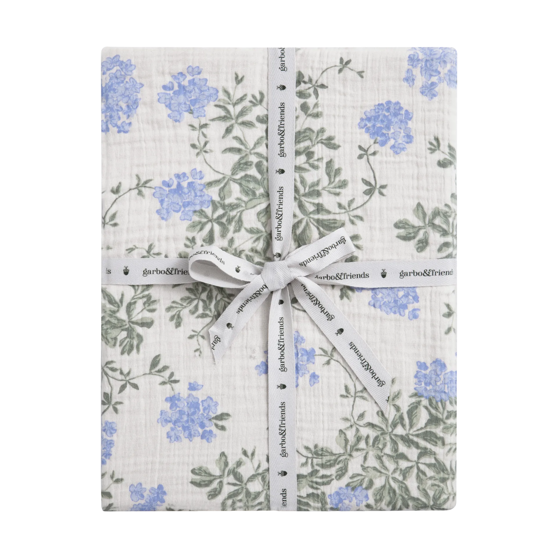 Plumbago Muslin fitted sheet, 140x200x30 cm Garbo&Friends