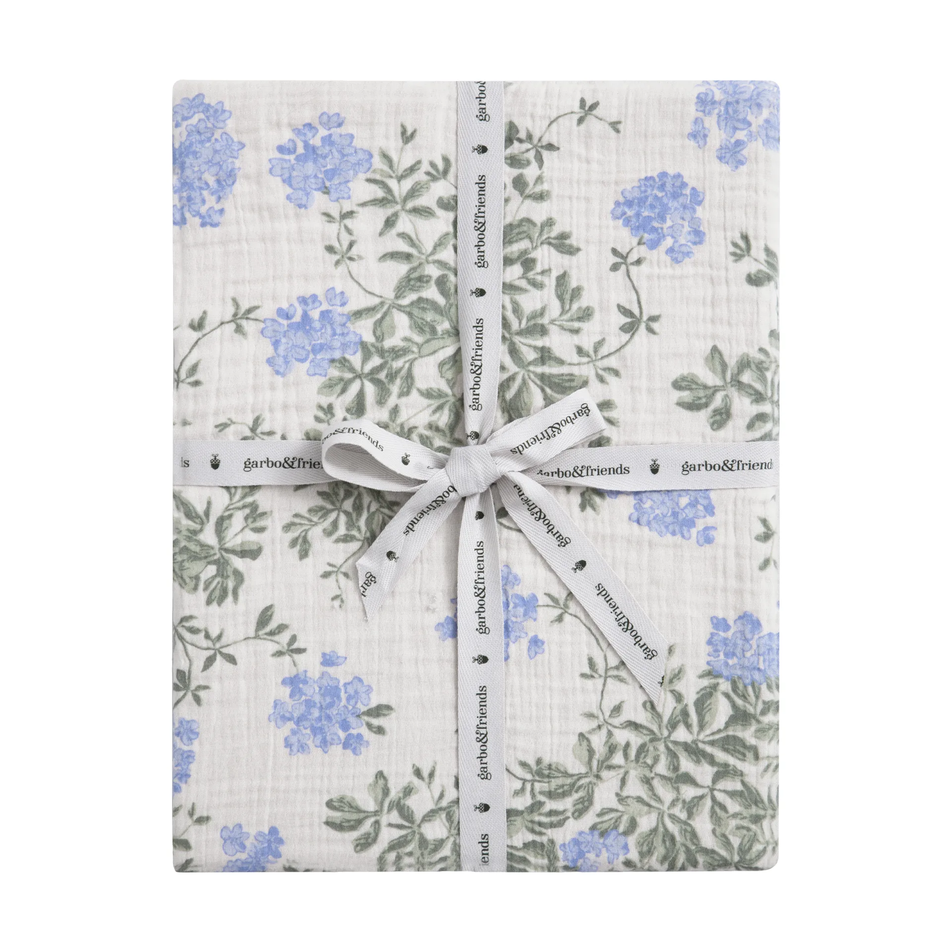 Plumbago Muslin fitted sheet, 60x120x20 cm Garbo&Friends