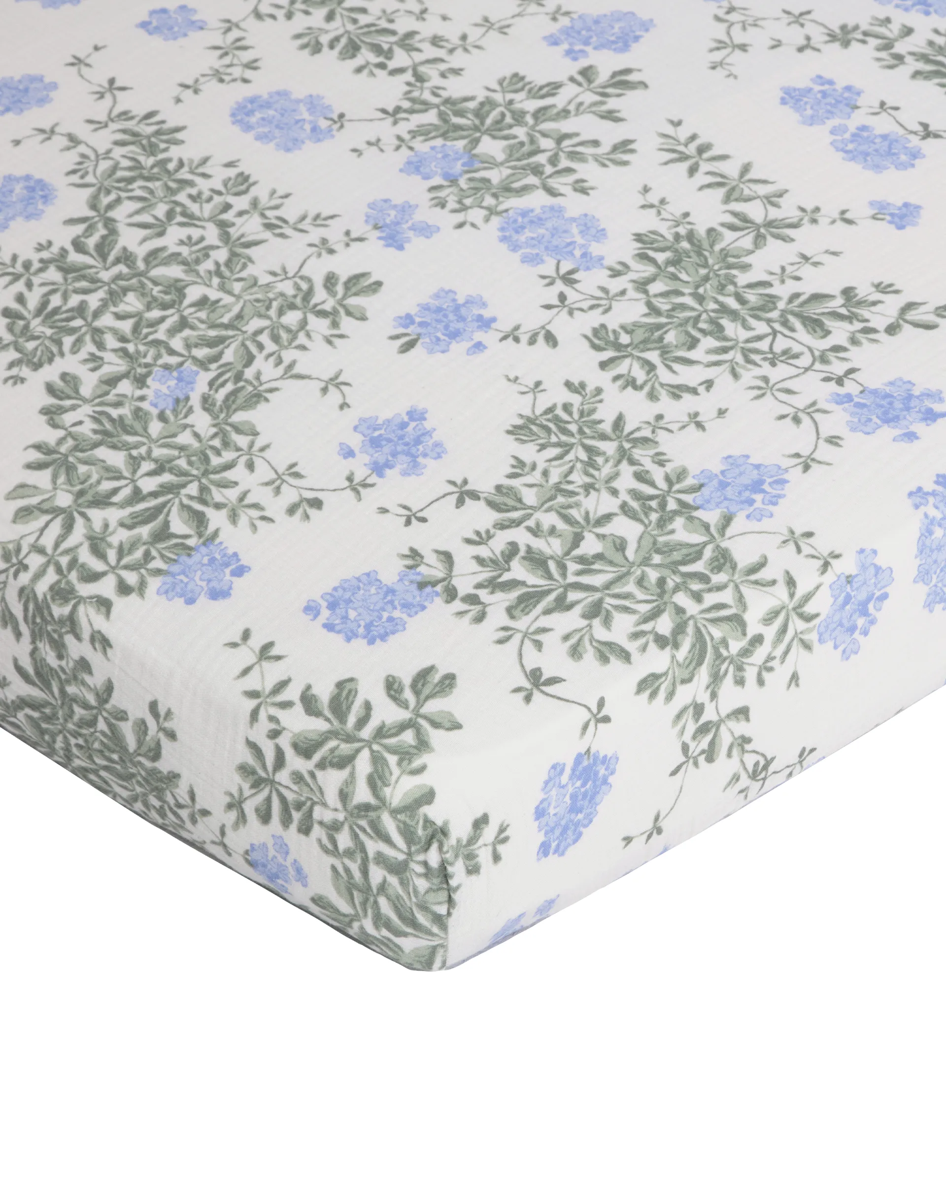 Plumbago Muslin fitted sheet, 60x120x20 cm Garbo&Friends