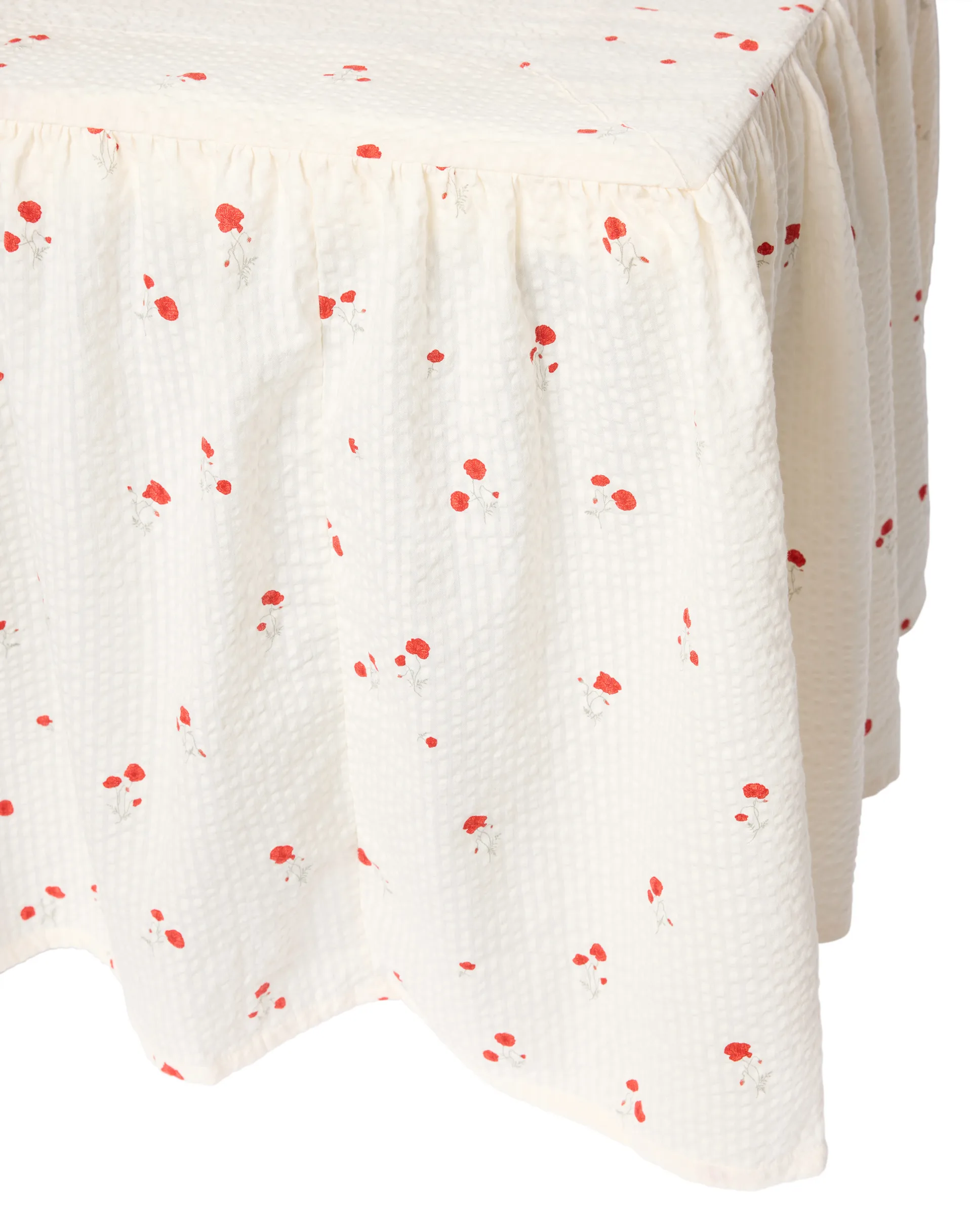 Poppy Seersucker bed skirt, 90x200x45 cm Garbo&Friends