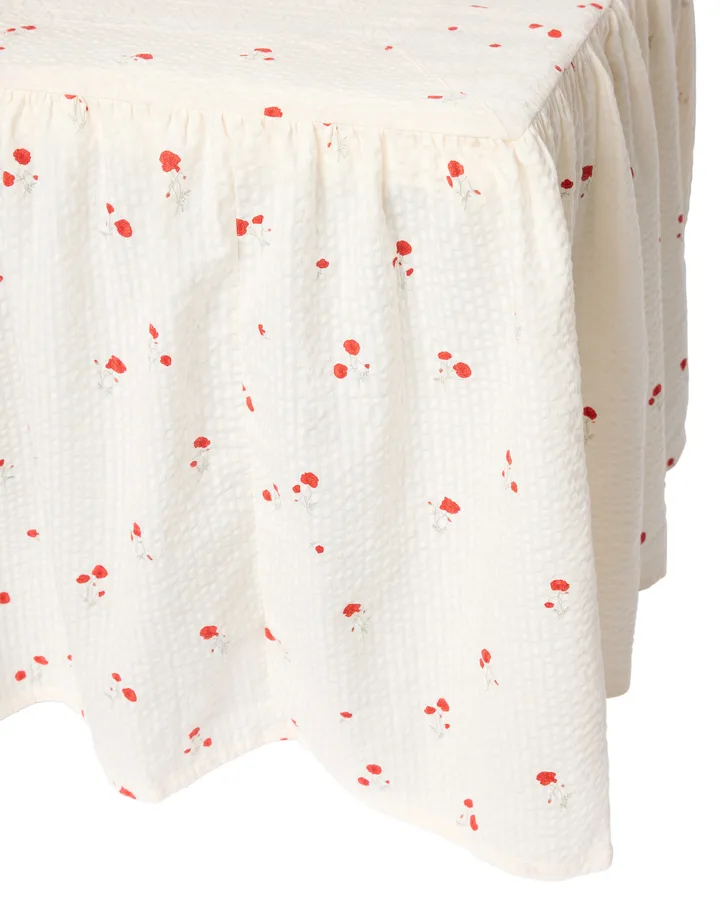 Poppy Seersucker bed skirt - 90x200x45 cm - Garbo&Friends