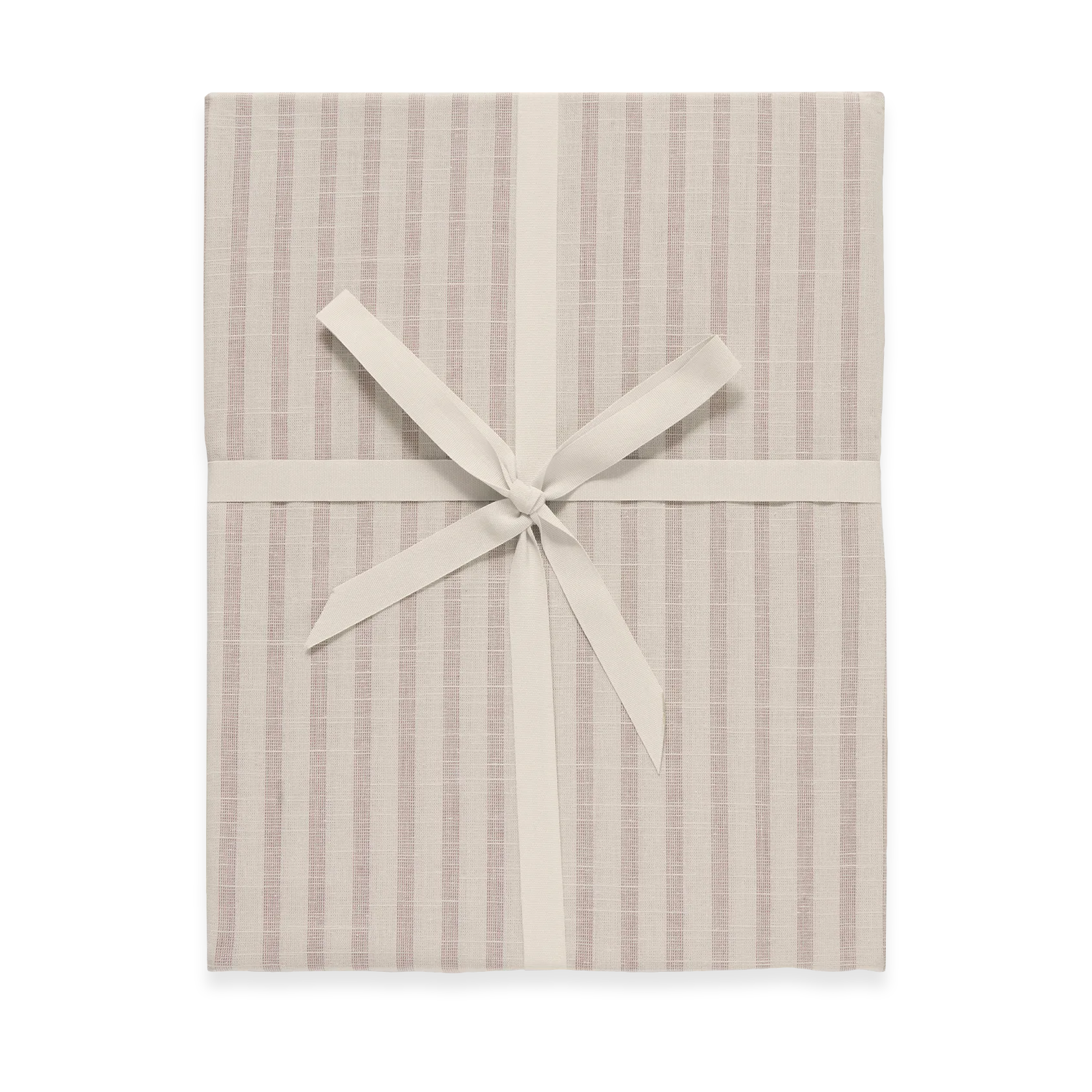 Stripe Mauve fitted sheet, 60x120x20 cm Garbo&Friends