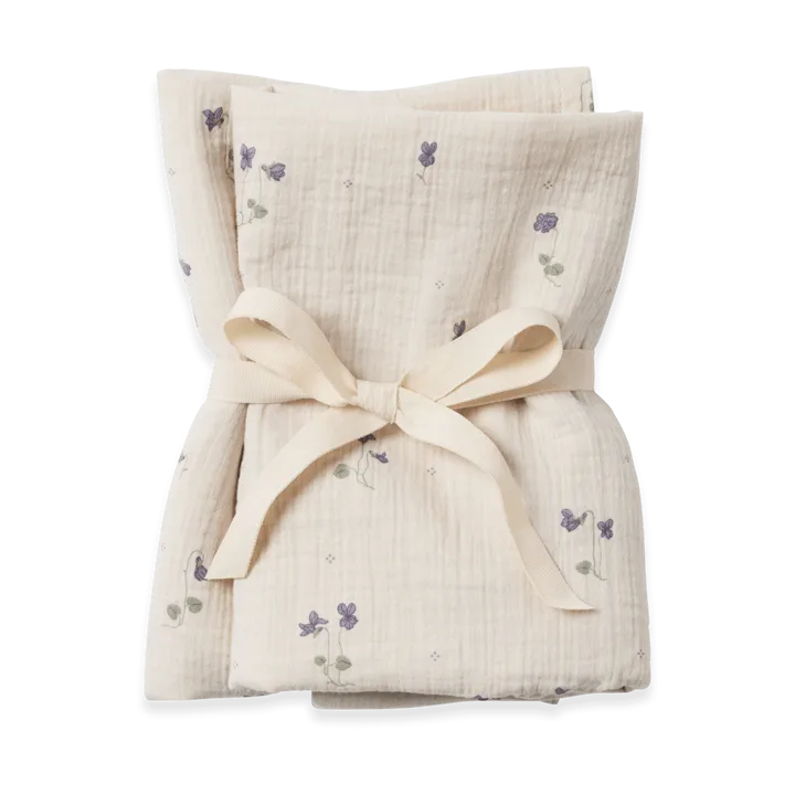 Viola Muslin blanket small 2 pieces - 60x60 cm - Garbo&Friends