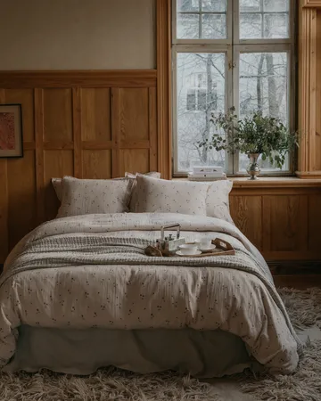 Viola Muslin double duvet cover - 220x220 cm - Garbo&Friends